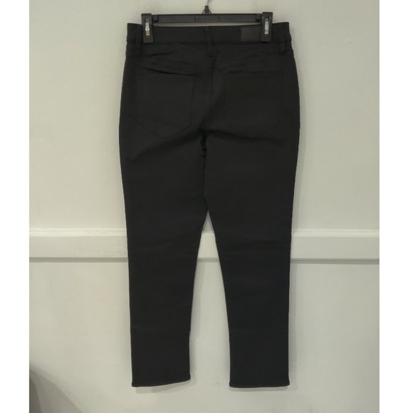 NWT Lands End Womens Mid Rise Straight Jean Black Size 6 31x32 Black $80 3C549 - Picture 2 of 2